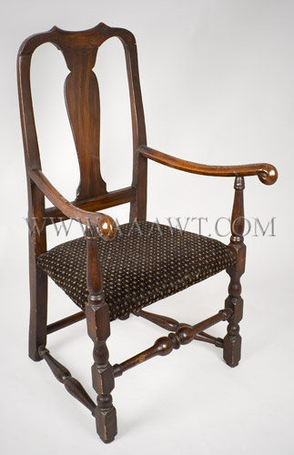 Queen Anne Armchair
New England...18th century, entire view